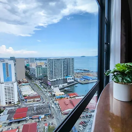 Upper Floor City View With Jesselton Quay Near Suria Sabah & Jesselton Point Kota Kinabalu Exterior photo